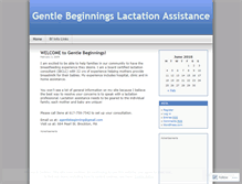 Tablet Screenshot of gentlebeginnings.wordpress.com