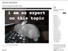 Tablet Screenshot of imagemacros.wordpress.com