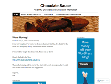 Tablet Screenshot of chocolatesauce.wordpress.com