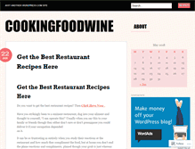 Tablet Screenshot of cookingfoodwine.wordpress.com