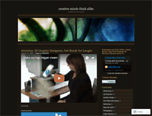 Tablet Screenshot of creativemindsthinkalike.wordpress.com