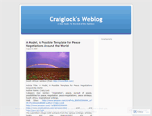 Tablet Screenshot of craiglock.wordpress.com