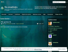 Tablet Screenshot of nocreativos.wordpress.com