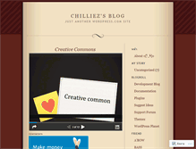 Tablet Screenshot of chilliez.wordpress.com