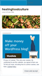 Mobile Screenshot of healingfoodculture.wordpress.com