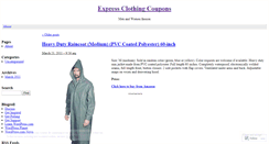 Desktop Screenshot of expressclothingcoupons.wordpress.com