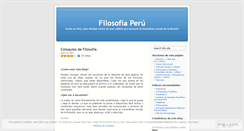 Desktop Screenshot of filosofiaperu.wordpress.com