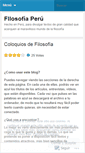 Mobile Screenshot of filosofiaperu.wordpress.com