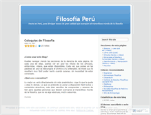 Tablet Screenshot of filosofiaperu.wordpress.com