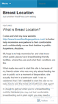 Mobile Screenshot of breastlocations.wordpress.com