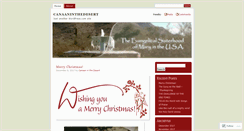 Desktop Screenshot of canaaninthedesert.wordpress.com