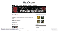 Desktop Screenshot of missthreepayments.wordpress.com