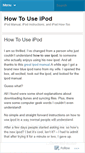 Mobile Screenshot of howtouseipod.wordpress.com