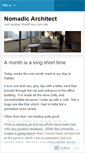 Mobile Screenshot of nomadicarchitect.wordpress.com
