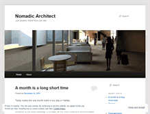 Tablet Screenshot of nomadicarchitect.wordpress.com