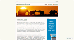 Desktop Screenshot of cronicasdeafrica.wordpress.com