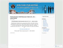 Tablet Screenshot of jobfairunikkediri.wordpress.com