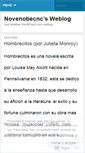 Mobile Screenshot of novenobecnc.wordpress.com