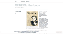 Desktop Screenshot of genevabook.wordpress.com