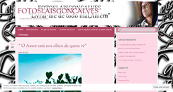Desktop Screenshot of fotoslaisgoncalves.wordpress.com