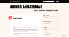 Desktop Screenshot of akindolaniakindayo.wordpress.com