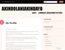 Tablet Screenshot of akindolaniakindayo.wordpress.com