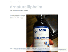 Tablet Screenshot of drnaturallipbalm.wordpress.com