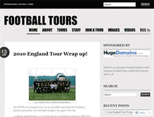 Tablet Screenshot of footballtours.wordpress.com