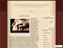 Tablet Screenshot of christophercacciatore.wordpress.com