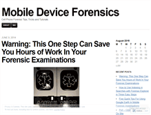 Tablet Screenshot of mobileforensics.wordpress.com