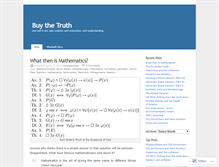 Tablet Screenshot of buythetruth.wordpress.com