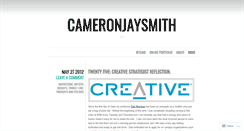 Desktop Screenshot of cameronjaysmith.wordpress.com