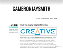 Tablet Screenshot of cameronjaysmith.wordpress.com