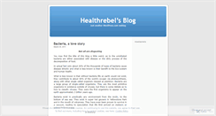 Desktop Screenshot of healthrebel.wordpress.com