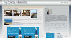 Desktop Screenshot of buypropertyinisrael.wordpress.com