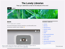 Tablet Screenshot of lonelylibrarian.wordpress.com