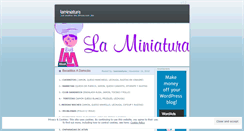 Desktop Screenshot of laminiatura.wordpress.com