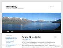Tablet Screenshot of markhoxey.wordpress.com