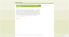 Desktop Screenshot of flashframer.wordpress.com