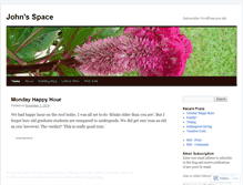 Tablet Screenshot of johnspace2011.wordpress.com