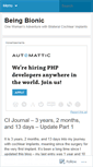Mobile Screenshot of beingbionic.wordpress.com
