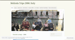 Desktop Screenshot of melindatripsitaly2006.wordpress.com