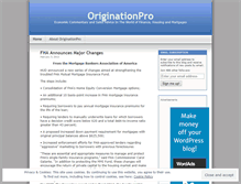 Tablet Screenshot of originationpro.wordpress.com