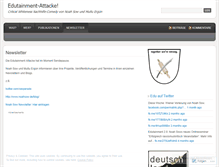 Tablet Screenshot of edutainmentattacke.wordpress.com