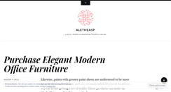 Desktop Screenshot of aletheasp.wordpress.com