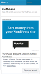 Mobile Screenshot of aletheasp.wordpress.com