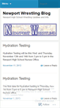 Mobile Screenshot of newportwrestling.wordpress.com