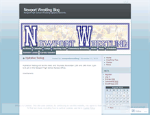 Tablet Screenshot of newportwrestling.wordpress.com