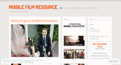 Desktop Screenshot of mobilefilmresource.wordpress.com