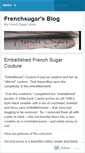 Mobile Screenshot of frenchsugar.wordpress.com